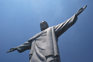 Image showing Christ statue in Corcovado in Rio de Janeiro