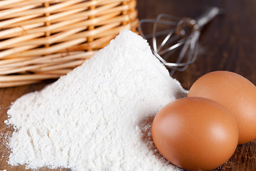 Image showing preparing for dough