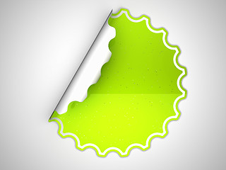 Image showing Lettuce Green spotted sticker or label 