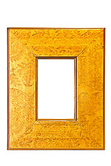 Image showing Old yellow frame