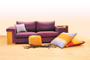 Image showing Purple sofa