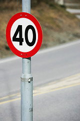 Image showing Speed limit 40