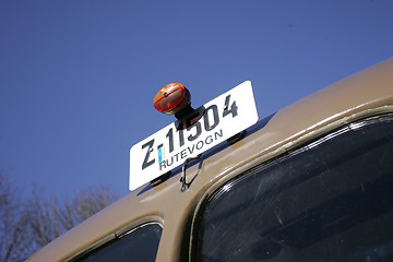 Image showing Old License Plate