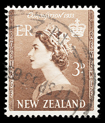 Image showing Elixabeth II coronation stamp