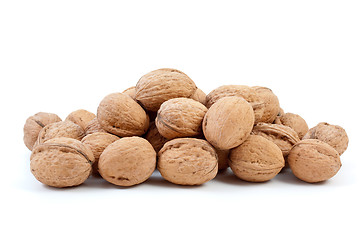 Image showing Small pile of walnuts