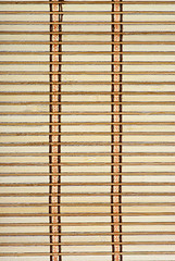 Image showing Bamboo plank straw mat