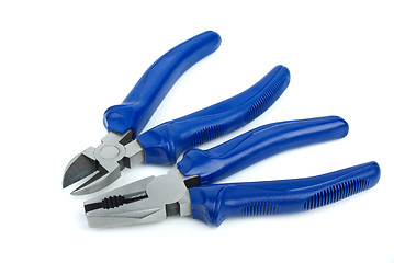 Image showing Pliers and side cutter tools close-up