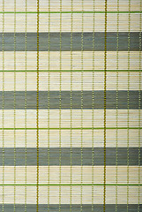 Image showing Abstract background: Green bamboo stick straw mat