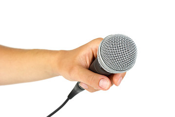 Image showing Hand hold microphone