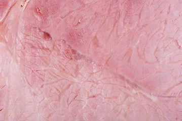 Image showing Close-up shot of gammon chunk