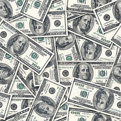 Image showing Dollars seamless background.