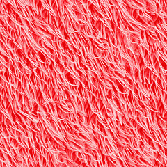 Image showing Red fur seamless background.