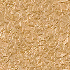 Image showing Brown wrinkled paper seamless background.