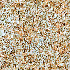 Image showing Cracked paint seamless background.