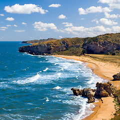 Image showing Wild seashore.