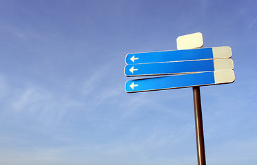 Image showing Blank traffic sign
