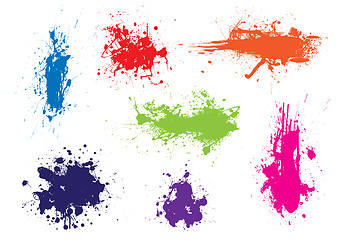 Image showing Ink splat grunge colour