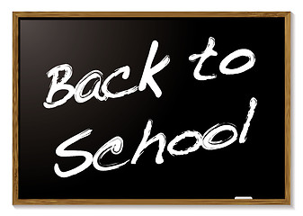 Image showing Back to school blackboard