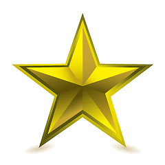 Image showing Gold star award