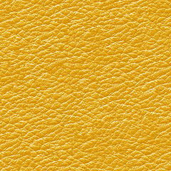 Image showing Yellow leather seamless background.
