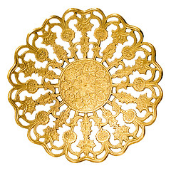 Image showing Golden plate.