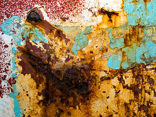 Image showing Rusted metal.