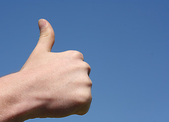 Image showing thumb up