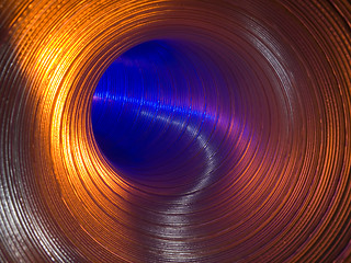 Image showing Pipe blue (view from within).