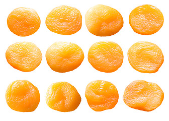 Image showing Dried apricots set.