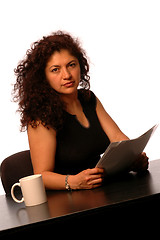 Image showing woman in office