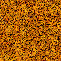 Image showing Orange cracked paint seamless background.