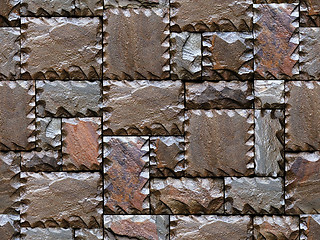 Image showing Stony wall seamless pattern.