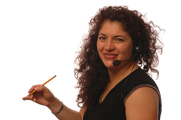 Image showing woman in office