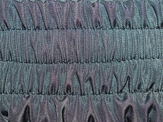 Image showing Black fabric texture.