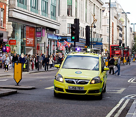 Image showing Emergency Ambulance in Oxford Street