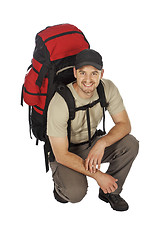 Image showing young backpacker