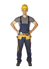 Image showing confident young manual worker