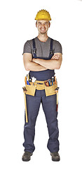 Image showing confident young handyman