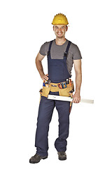 Image showing smiling manual worker