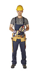 Image showing confident handyman