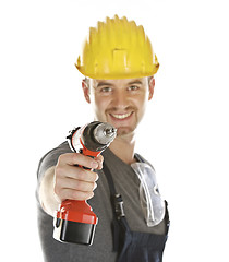 Image showing handyman ready to work