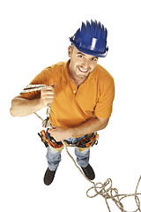 Image showing manual worker on duty