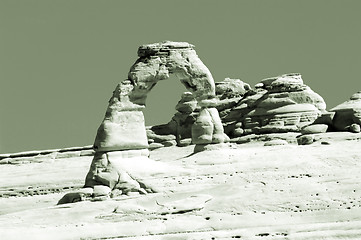 Image showing Delicate Arch in sepia