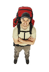 Image showing travel man background isolated