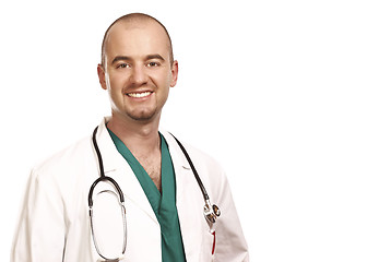 Image showing Caucasian confident doctor
