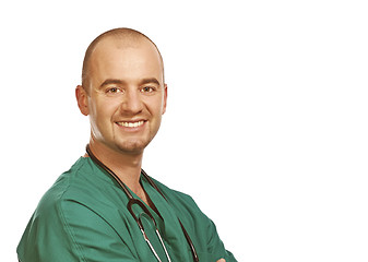 Image showing confident doctor positive expression