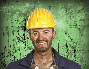 Image showing heavy industry worker portrait