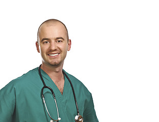 Image showing isolated smiling doctor