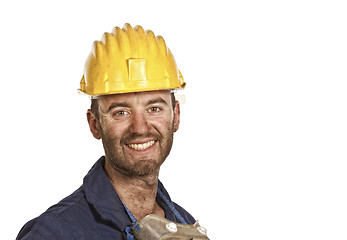 Image showing confident labourer