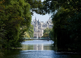 Image showing Whitehall from St. James's Park